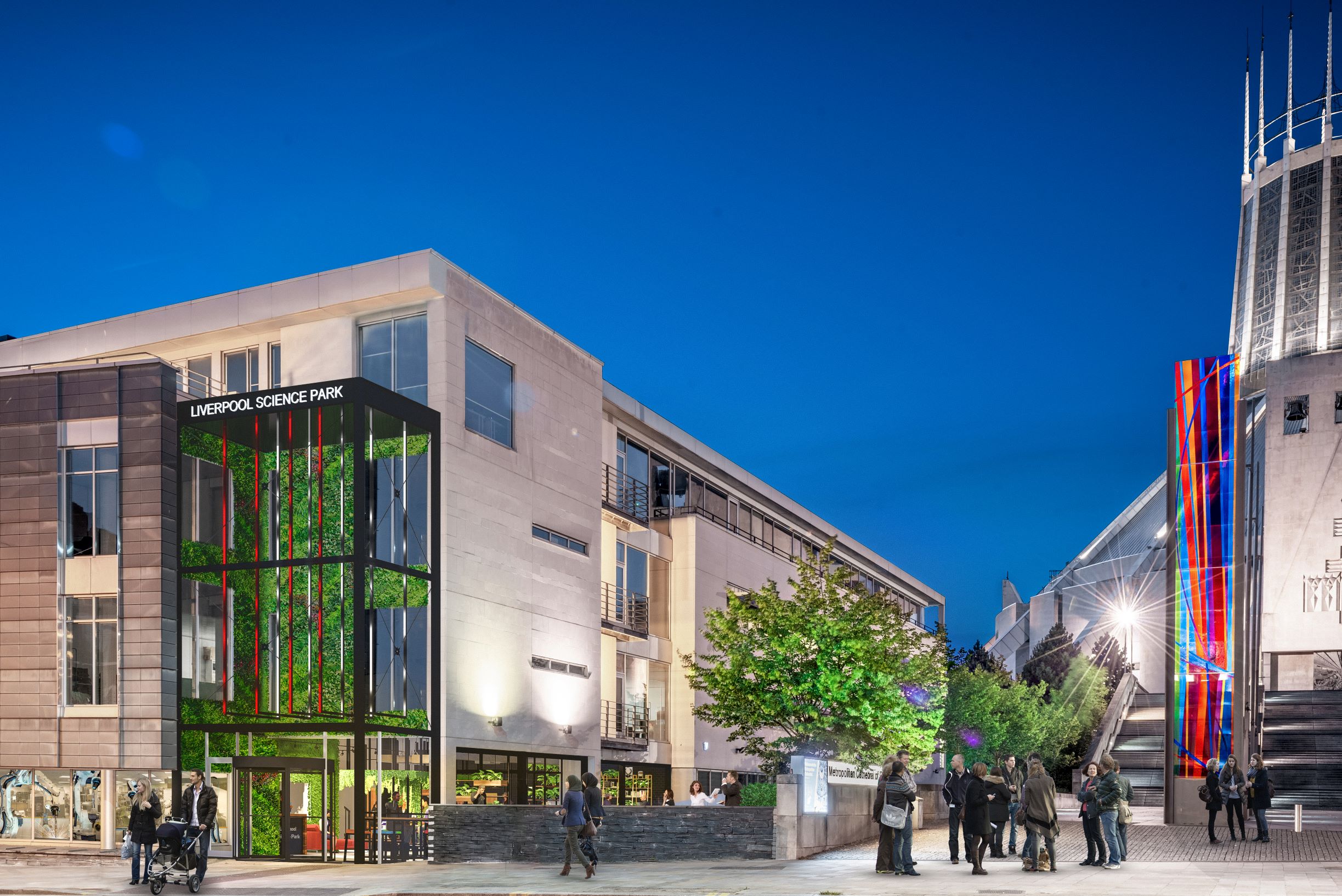 CGI of Liverpool Science Park's new entrance